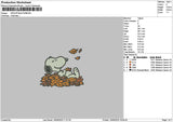 Snoopyfall 1909 Embroidery File 6 sizes