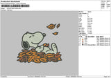 Snoopyfall 1909 Embroidery File 6 sizes