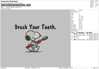 Snoopy1709 Embroidery File 6 sizes