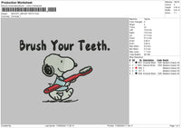 Snoopy1709 Embroidery File 6 sizes