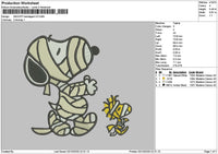 Snoopy Bandage V2 Embroidery File 6 sizes