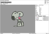 Snoopyboba 01 Embroidery File 6 sizes