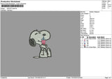Snoopyboba 01 Embroidery File 6 sizes
