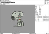 Snoopy Budweiserl Embroidery File 6 sizes