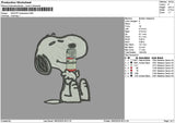 Snoopy Budweiserl Embroidery File 6 sizes
