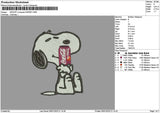 Snoopy Cola Cherry Embroidery File 6 sizes