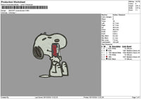 Snoopy Cola Zero Embroidery File 6 sizes
