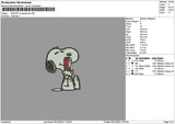 Snoopy Cola Zero Embroidery File 6 sizes