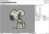 Snoopy Cola Zero Embroidery File 6 sizes