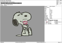 Snoopy Drpapper 03 Embroidery File 6 sizes