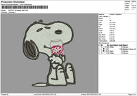 Snoopy Drpapper 03 Embroidery File 6 sizes