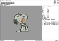 Snoppy Poppi Embroidery File 6 sizes