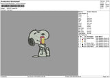 Snoppy Poppi Embroidery File 6 sizes