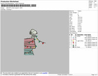 Snoopy Couples  Xmas V4 Embrtoidery File 4 size