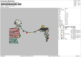 Snoopy Xmas V4 Embrtoidery File 4 size