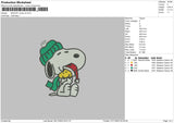 Snoopy Xmas V5 Embroidery File 6 sizes