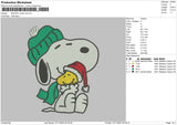 Snoopy Xmas V5 Embroidery File 6 sizes