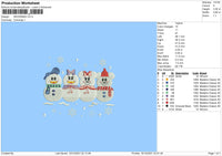 Snowman Embroidery File 4 size