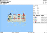 Snowman Embroidery File 4 size
