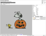 Snoopy Pumpkin V2 Embroidery File 4 size