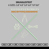 Snugglestext Embroidery File 6 sizes