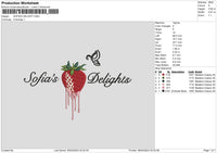 Sofiastext Embroidery File 6 sizes