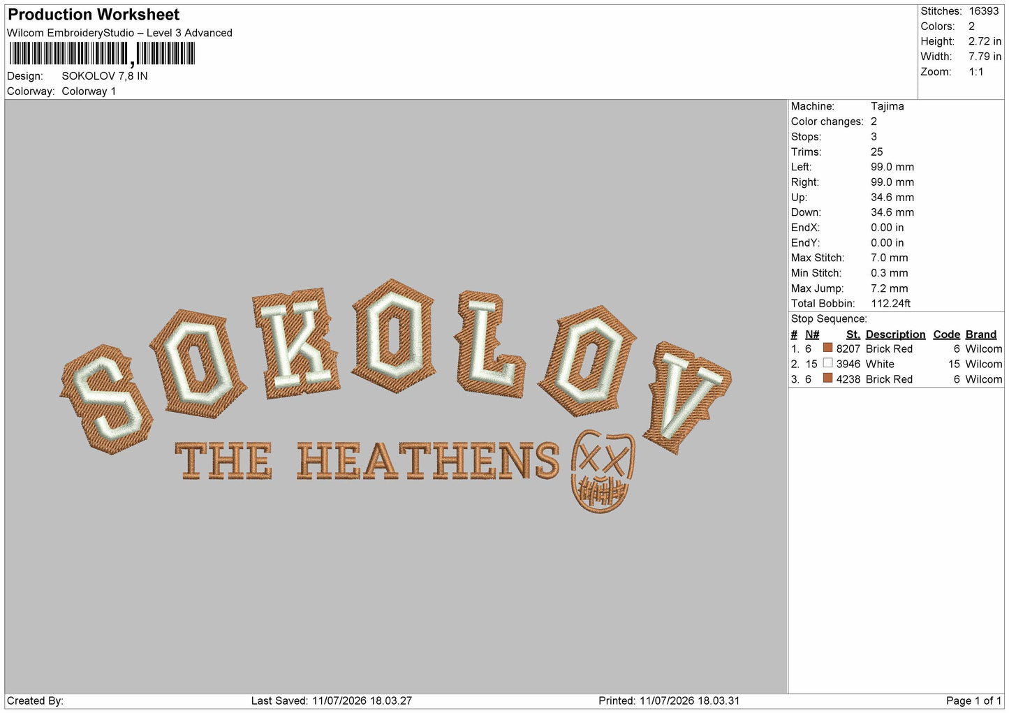 Sokolovtext Embroidery Machine Design File 6 sizes