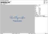 Solamentetext Embroidery File 6 sizes