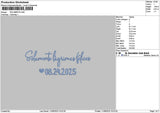Solamentetext Embroidery File 6 sizes