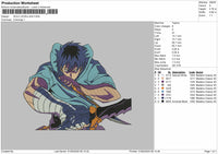Solo Leveling Embroidery Machine File