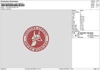 Schoolcircle Red Embroidery File 6 sizes