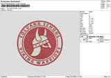 Schoolcircle Red Embroidery File 6 sizes