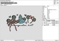 Mickeyblue 001 Embroidery File 6 sizes