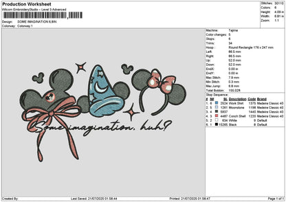 Mickeyblue 001 Embroidery File 6 sizes