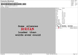 Screamtext 1607 Embroidery File 6 sizes