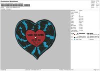 Song That Remind Embroidery File 4 size