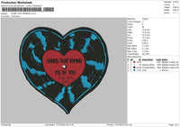 Song That Remind Embroidery File 4 size
