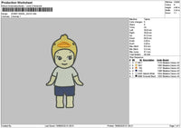 Sonny Duck Embroidery File 6 sizes