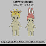 Sony V2 V3 Embroidery 2 Files