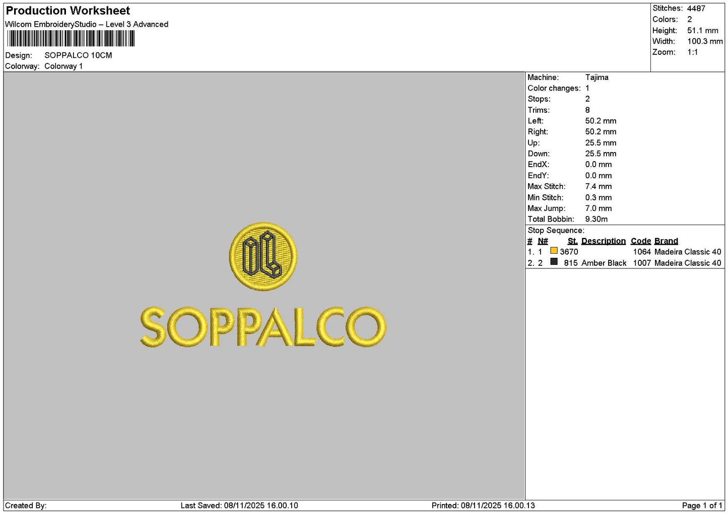 Soppalcotext Embroidery File 6 sizes