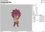Sora Wearing Embroidery File 4 size