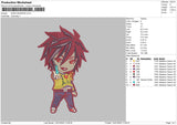Sora Wearing Embroidery File 4 size
