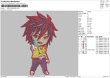 Sora Wearing Embroidery File 4 size