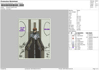 Sosuke Aizen Embroidery File 4 size