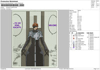 Sosuke Aizen Embroidery File 4 size