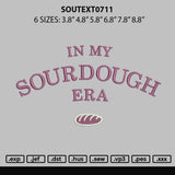 Sourtext0711 Embroidery File 6 sizes