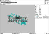Southcoast Text Embroidery File 6 sizes