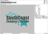 Southcoast Text Embroidery File 6 sizes