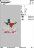 Southlandtext Embroidery File 6 sizes