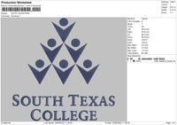 South Texas Embroidery File 5 sizes